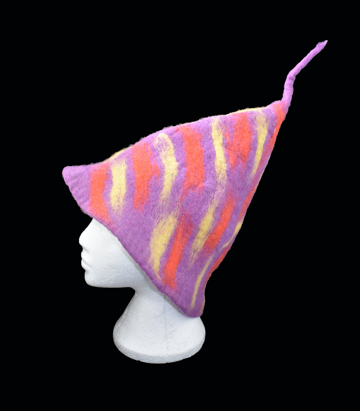 Striped Cone Hat