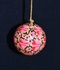 Set of 4 Small Fair Trade Hand-Painted Christmas Baubles