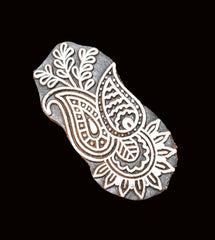 Indian Wood Printing Block - Flower (8x4cm)