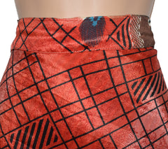 Knee Length Sari Silk Wrap Skirt 62"