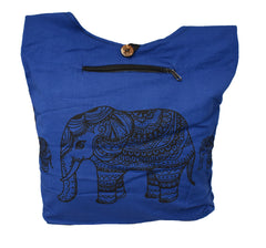 Elephant Print Sadhu Monk Bag