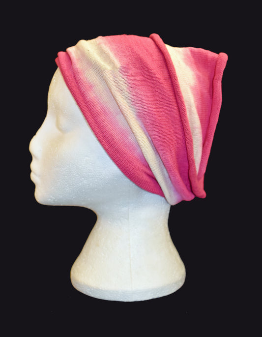 Long Double Tie Dye Cotton Hair Band