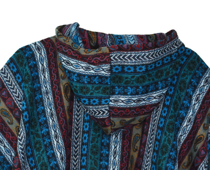 Paisley Acrylic Fleece Poncho