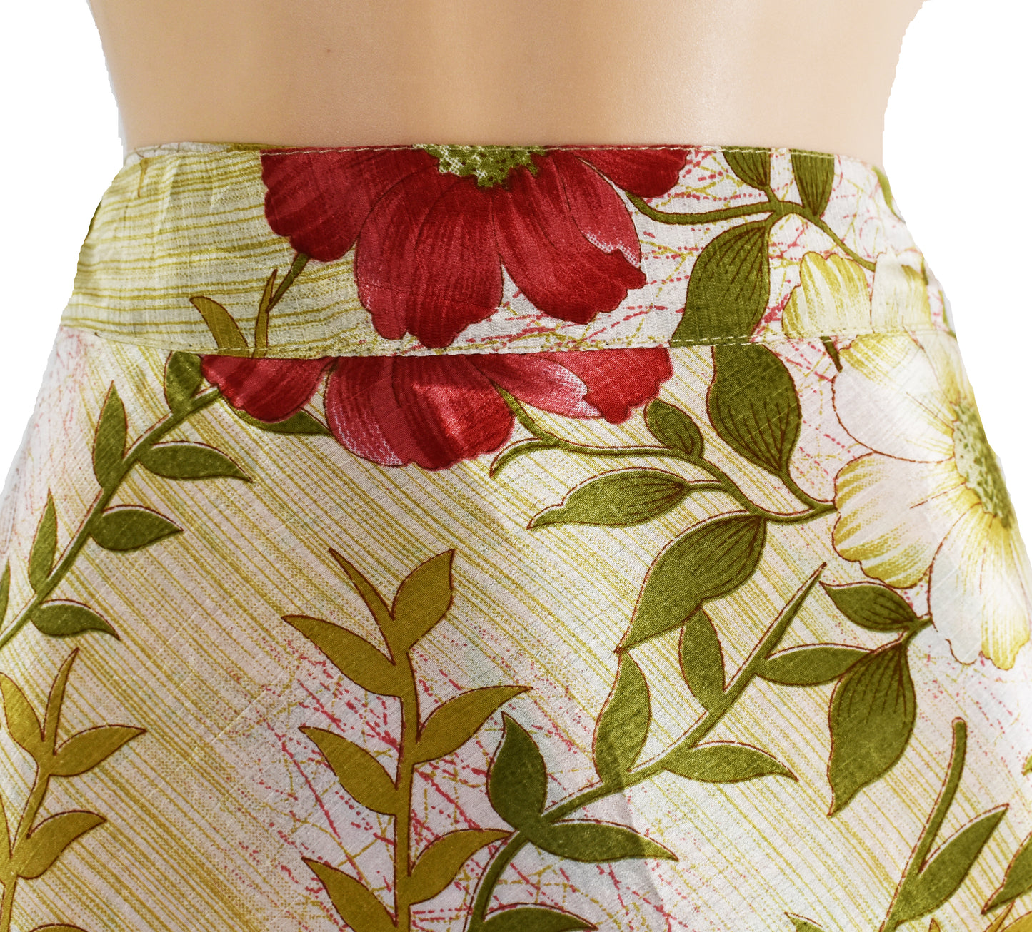 Sari Silk Wrap Skirt 2XL 70"