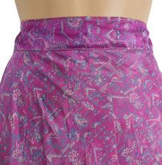 Tea Calf Length Sari Silk Wrap Skirt 70"
