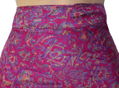 Tea Calf Length Sari Silk Wrap Skirt 58"