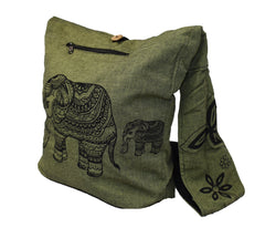 Elephant Print Sadhu Monk Bag