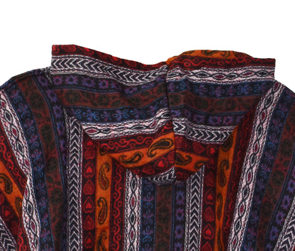 Paisley Acrylic Fleece Poncho