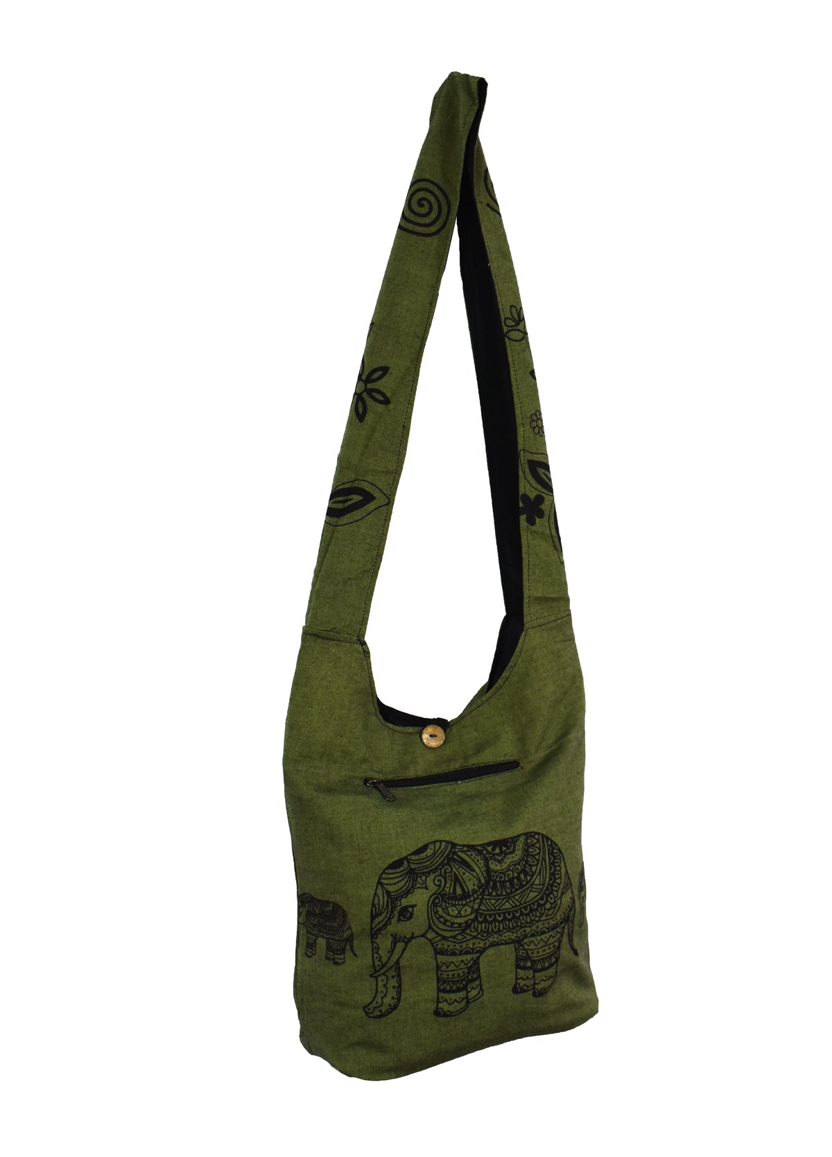 Elephant Print Sadhu Monk Bag