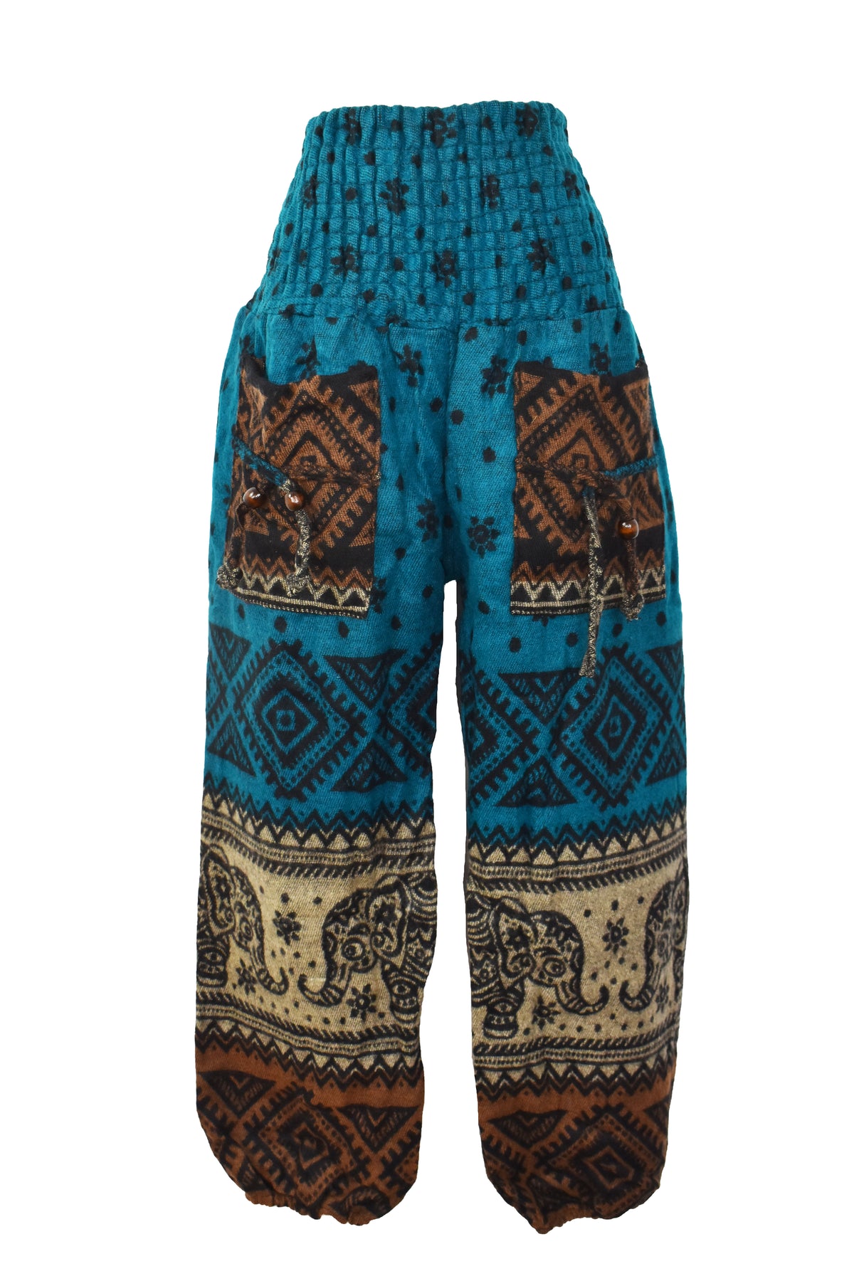 Acrylic Fleece Elephant Harem Trousers