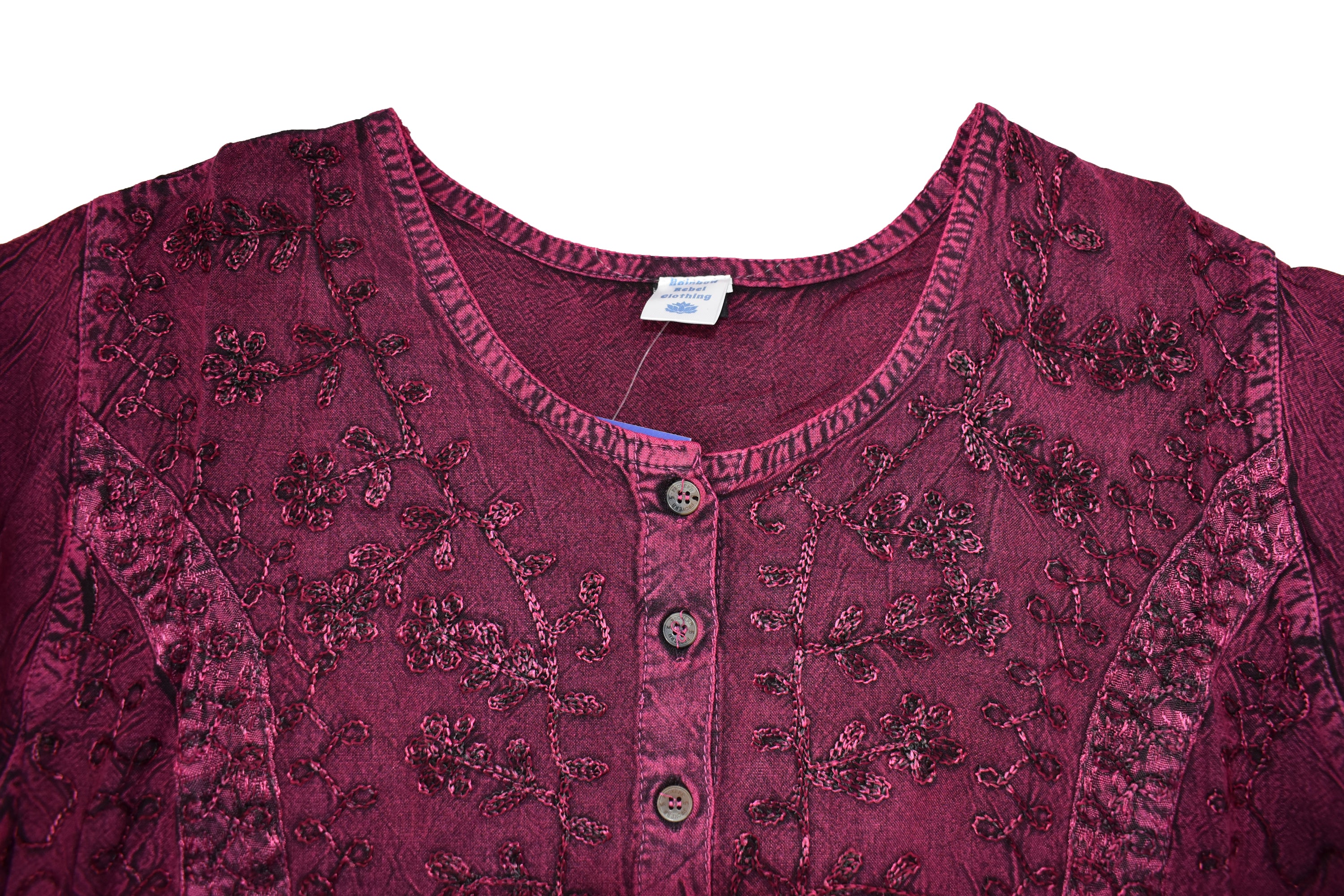 Embroidered Floral Blouse