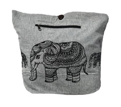 Elephant Print Sadhu Monk Bag