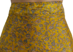Tea Calf Length Sari Silk Wrap Skirt 58"