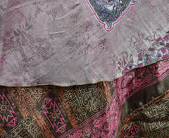 Long Sari Silk Wrap Skirt S 44"