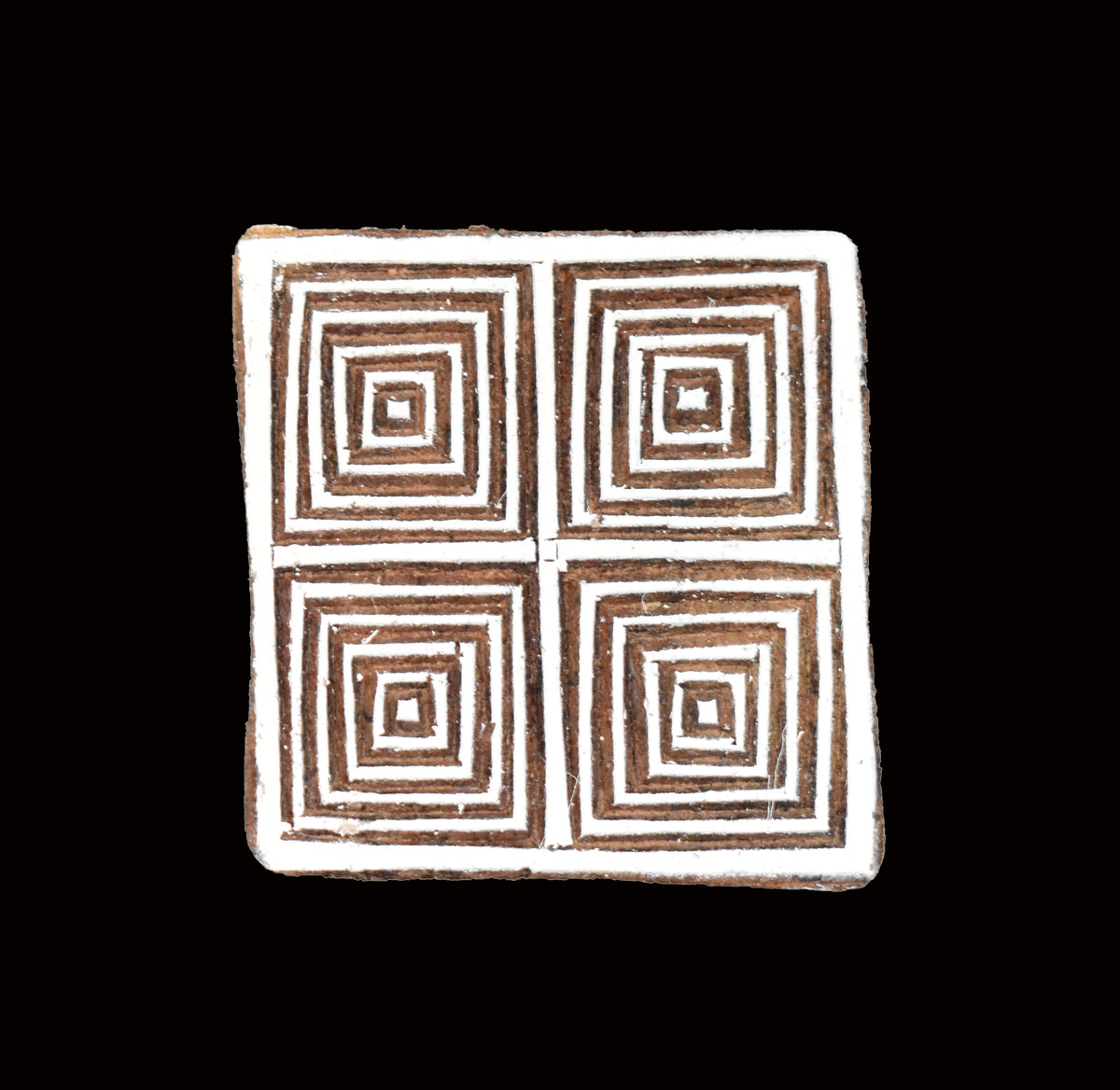 Indian Wood Printing Block - Geometric (5cm)