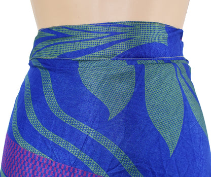 Sari Silk Wrap Skirt 2XL 70"