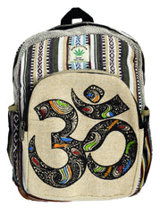 Om Printed Cotton Back Pack