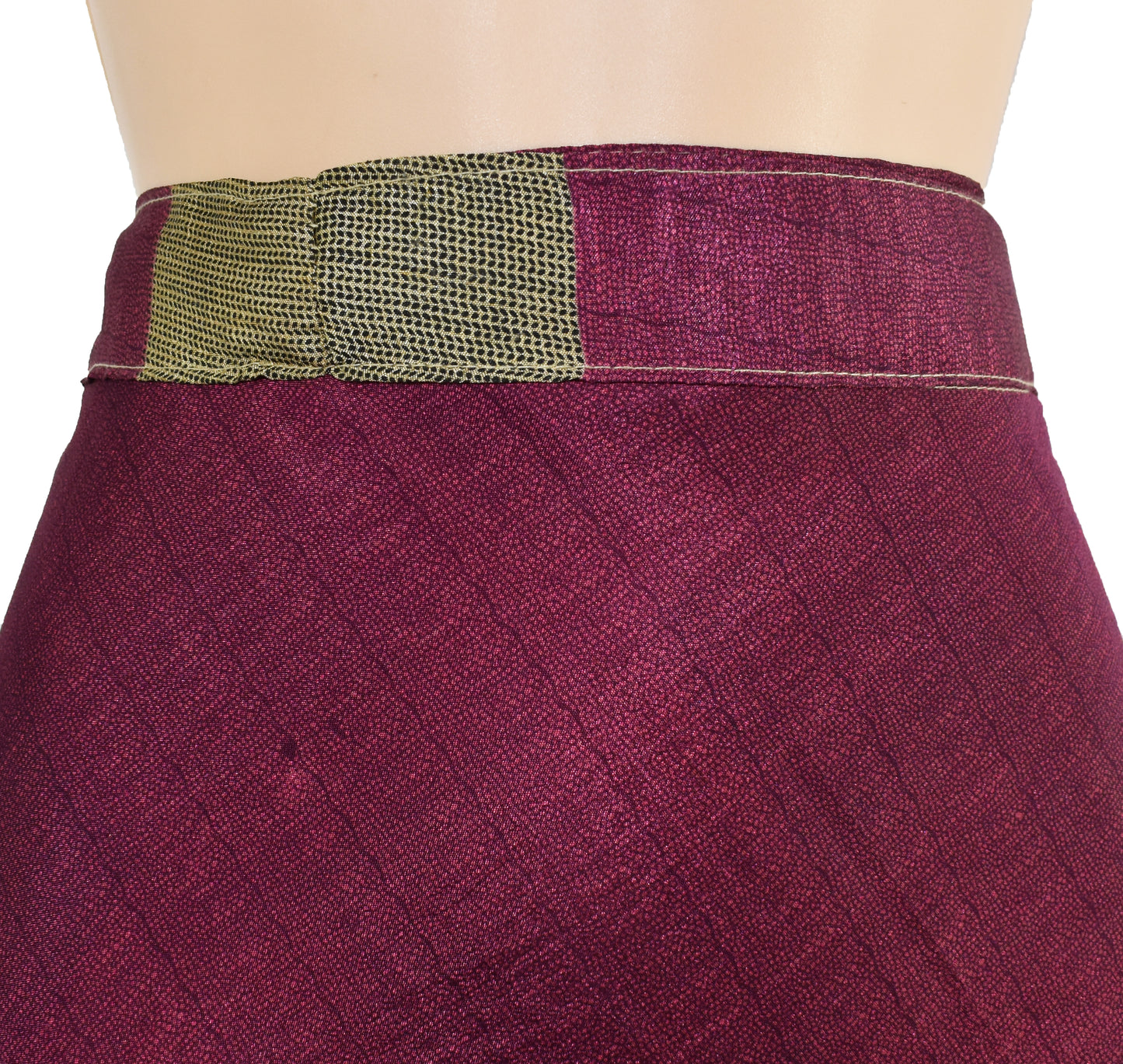 Sari Silk Wrap Skirt XL 66"