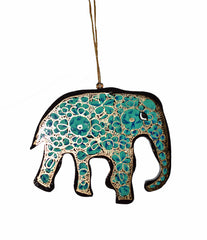 Hand Painted Festive Elephant