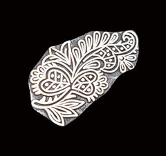 Indian Wood Printing Block - Flower (8x4cm)