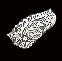 Indian Wood Printing Block - Flower (8x4cm)