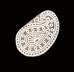 Indian Wood Printing Block - Paisley (6cm)