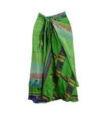 Tea Calf Length Sari Silk Wrap Skirt 50"