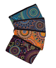 Large Printed Cotton Purse Pencil Case