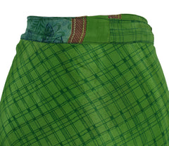Tea Calf Length Sari Silk Wrap Skirt 50"