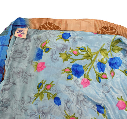 Sari Silk Wrap Skirt XL 66"