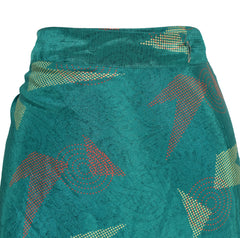 Tea Calf Length Sari Silk Wrap Skirt 50"