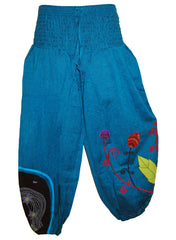Hippy Flower Pattern Cotton "Hannah" Trousers