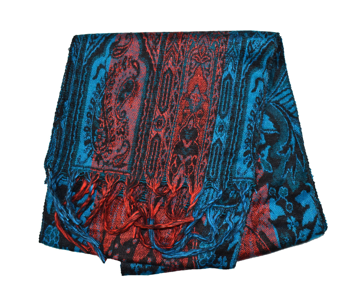 Flower Pattern Fleece Scarf