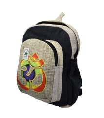 Om Print Cotton & Hemp Back Pack