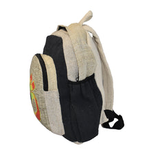 Om Print Cotton & Hemp Back Pack