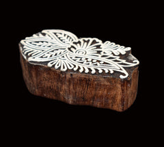 Indian Wood Printing Block - Flower (8x4cm)