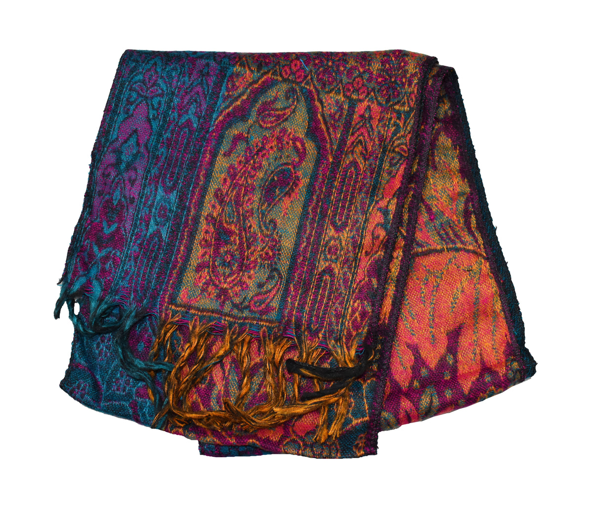 Flower Pattern Fleece Scarf