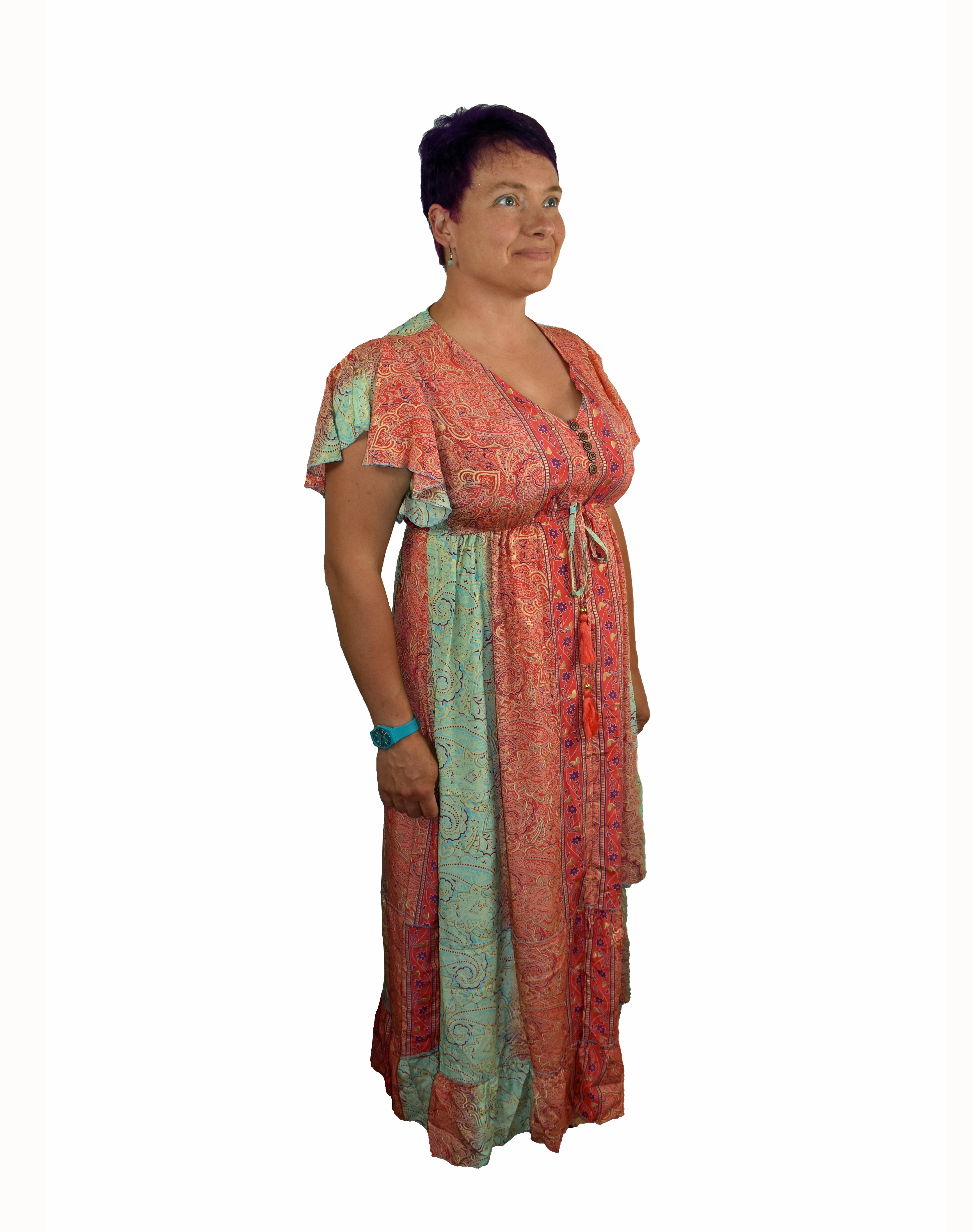 Floral Empire Line Dress Rainbow Rebel Floral Empire Line Dress Rainbow Rebel