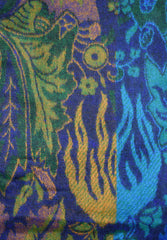 Flower Pattern Fleece Scarf