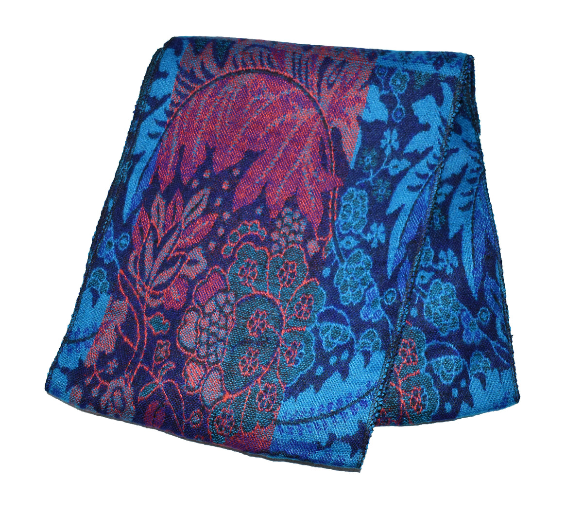 Flower Pattern Fleece Scarf