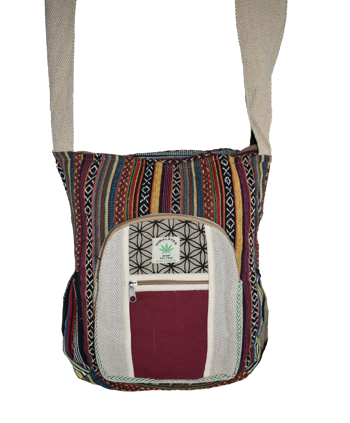 Woven Cotton Sadhu Monk Bag