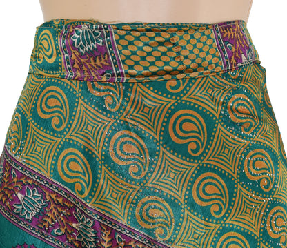 Sari Silk Wrap Skirt 2XL 70"