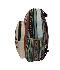 Sun & Moon Print Cotton & Hemp Back Pack