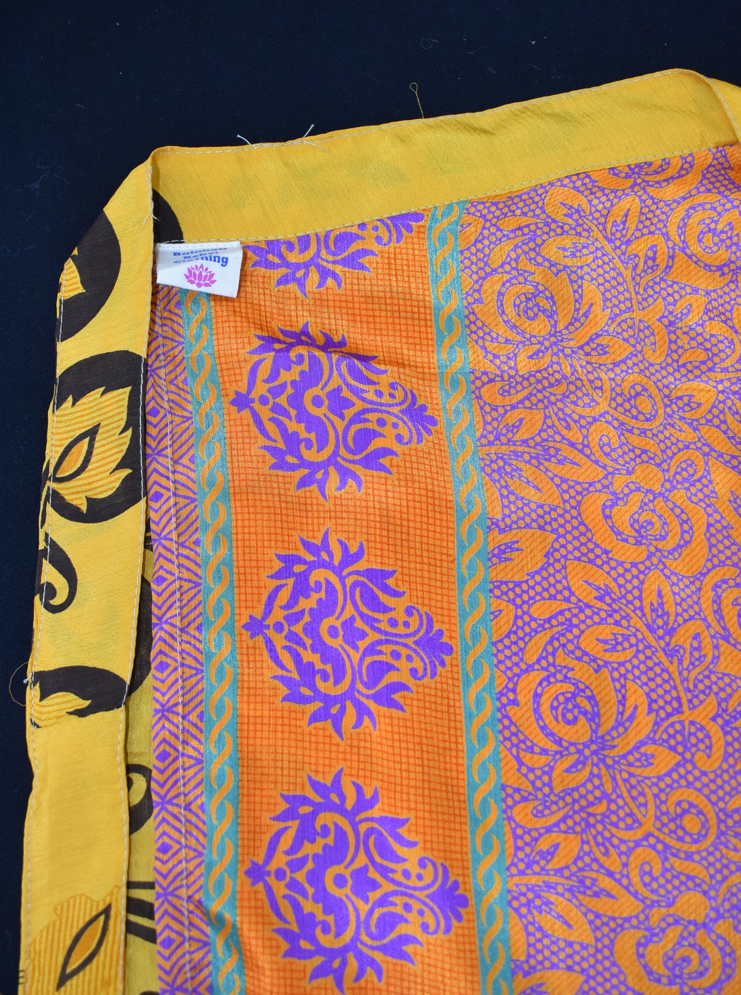 Sari Silk Wrap Skirt 2XL 72"