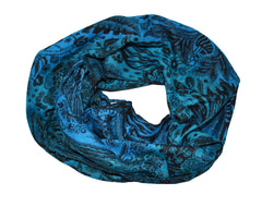 Flower Pattern Fleece Scarf