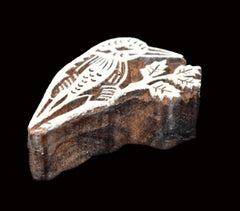 Indian Wood Printing Block - Kingfisher (6cm)