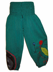 Hippy Flower Pattern Cotton "Hannah" Trousers