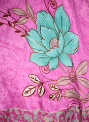 Knee Length Sari Silk Wrap Skirt 64"