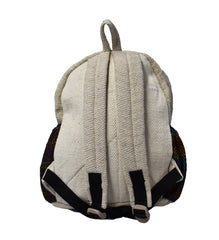 Chakra Lotus Print Cotton & Hemp Back Pack