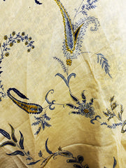Tea Calf Length Sari Silk Wrap Skirt 60"